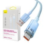 Quick Charge Cable Baseus Explorer Series USB to USB-C 100W, 2m (Blue)