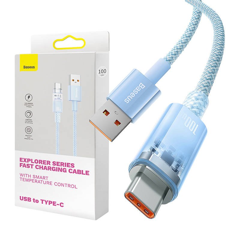 Quick Charge Cable Baseus Explorer Series USB to USB-C 100W