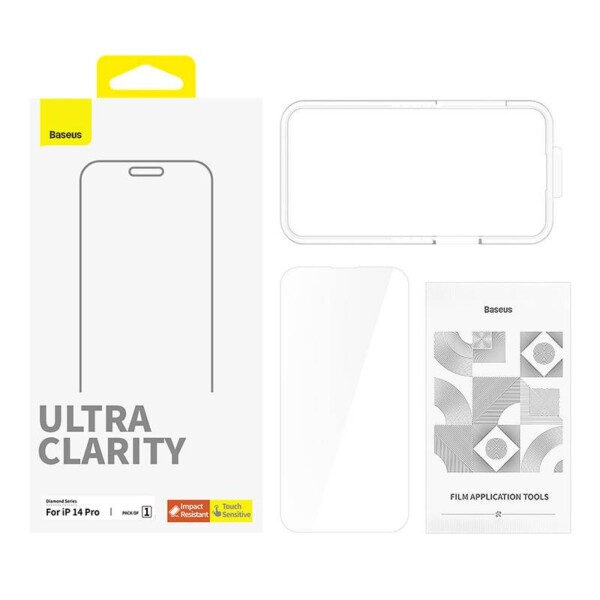 Tempered Glass screen protector  Baseus OS Diamond Series HD Iphone for 14 Pro(Clear) navod