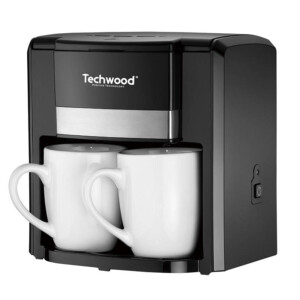 Techwood 2-cup pour-over coffee maker (black)
