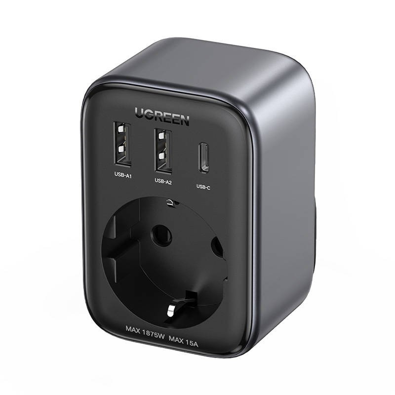 Travel adapter EU to US plug UGREEN CD314 2xUSB-A