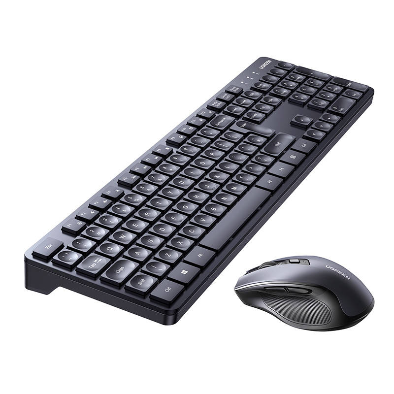 Ergonomic Mouse and Wireless Keyboard Combo UGREEN MK006 (Black) navod