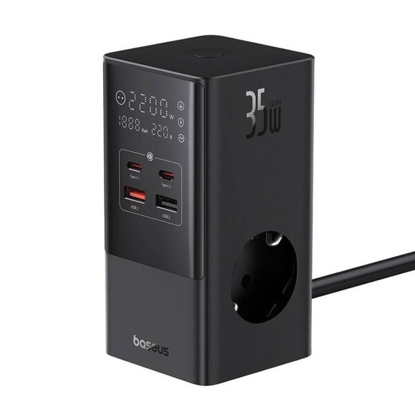 Powerstrip Baseus PowerCombo 35W (black) navod