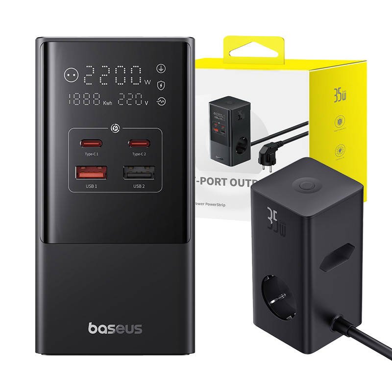 Powerstrip Baseus PowerCombo 35W (black)