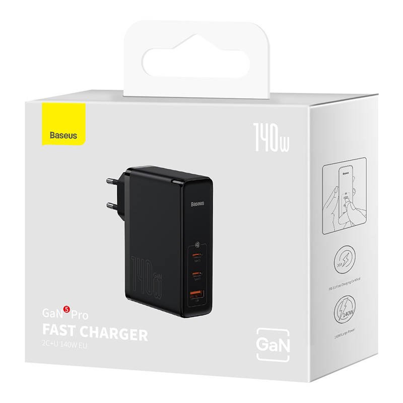 Wall charger Baseus GaN5 Pro 2xUSB-C + USB