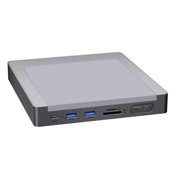 INVZI MagHub 8-in-1 USB-C dokovací stanice / rozbočovač pro iMac s SSD Bay (šedá)