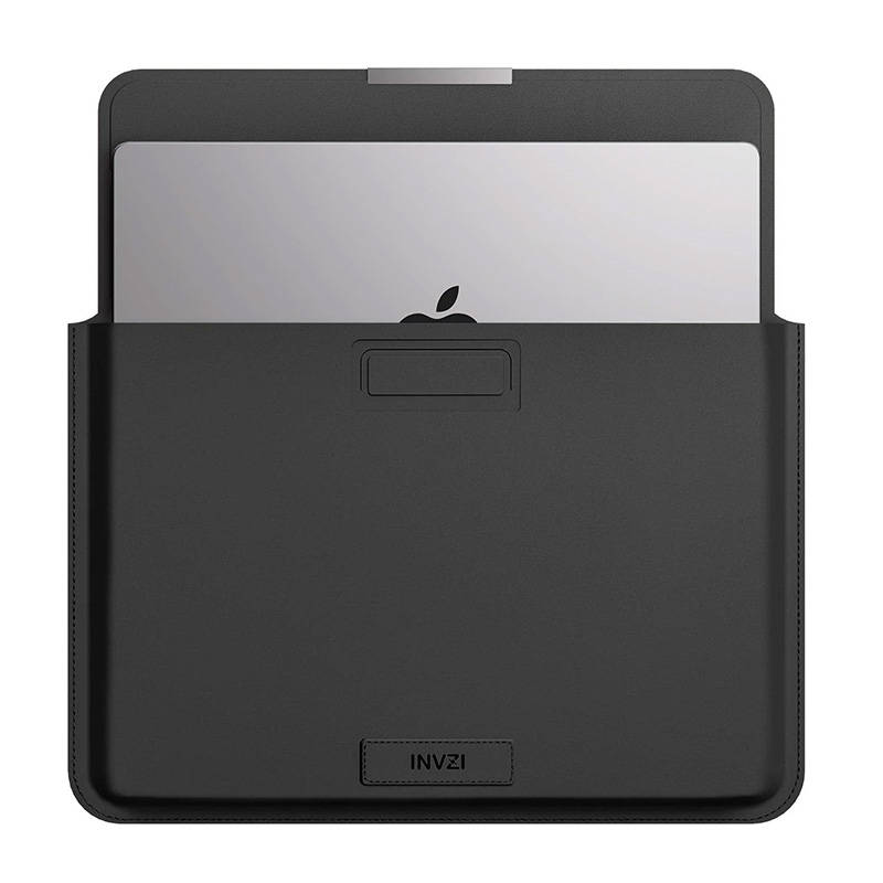 Kožené pouzdro / kryt INVZI s funkcí stojánku pro MacBook Pro/Air 15"/16" (černé) cena
