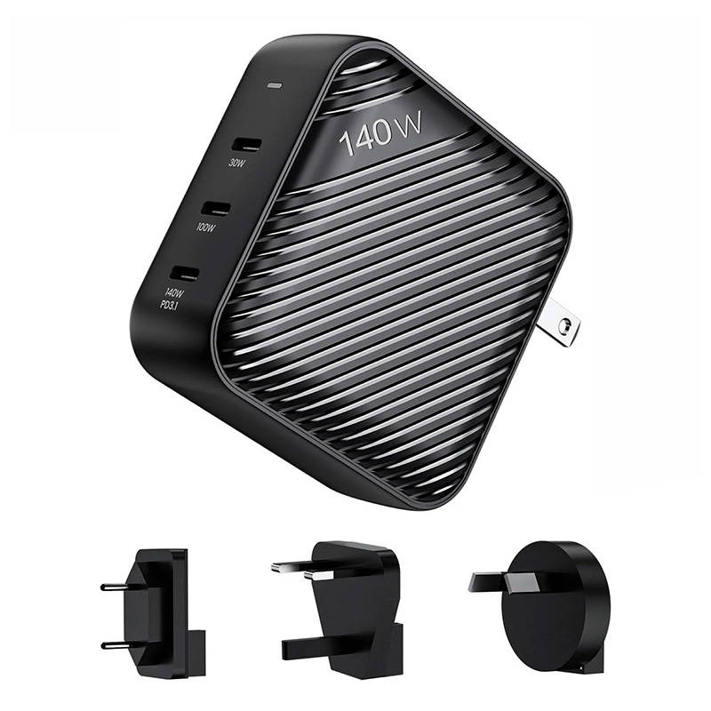 Nástěnná nabíječka INVZI GanHub 3x USB-C