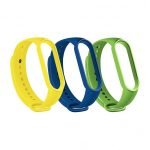 RhinoTech remienky pre Xiaomi Mi Band 5 (3-pack dark blue, yellow, green)