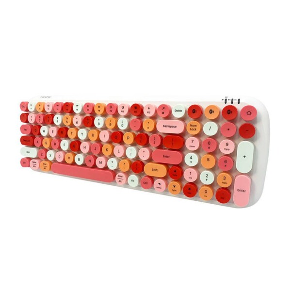 Bezdrátová klávesnice MOFII Candy BT (bílo-růžová) navod