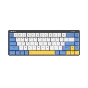 Bezdrátová mechanická klávesnice Dareu EK868 Bluetooth (bílá&modrá&žlutá))
