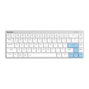 Bezdrátová mechanická klávesnice Dareu EK868 Bluetooth (bílo-modrá)