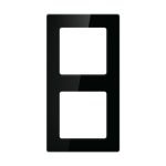 Dvojitá rámová zásuvka Avatto N-TS10-Frame-B2 (čierna)