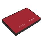 Hard drive external enclosure Orico SSD/HDD 2.5" SATA III (red)