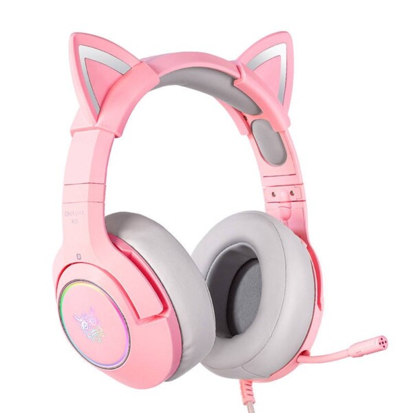 Gaming headphones ONIKUMA K9 Pink RGB cena