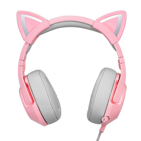 Gaming headphones ONIKUMA K9 Pink RGB navod