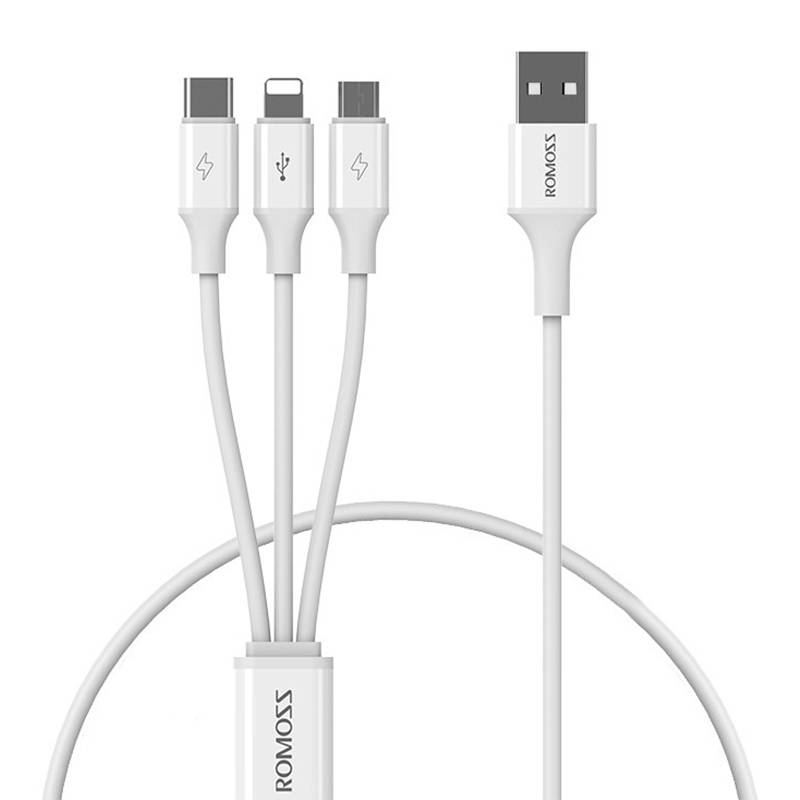 Kabel USB Romoss CB251V 3v1 USB-C / Lightning / Micro 3