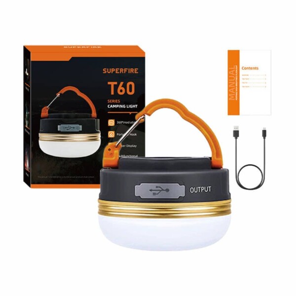 Kempingová lampa Superfire T60-A