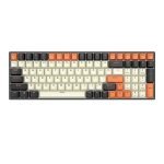 Mechanická klávesnica Royal Kludge RK100 RGB, hnedé spínače (čierno-oranžové)