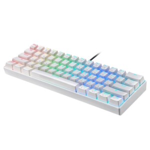 Mechanická herní klávesnice Motospeed CK61 RGB (bílá)