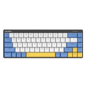 Mechanická klávesnice Dareu EK868 Bluetooth (bílo-modro-žlutá)