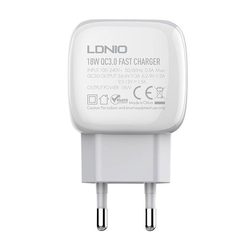 Nástěnná nabíječka LDNIO A1306Q 18 W + kabel USB-C cena