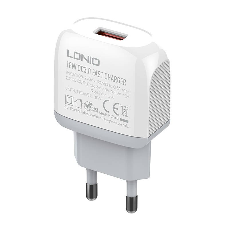 Nástěnná nabíječka LDNIO A1307Q 18W + kabel USB-C cena
