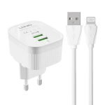 Wall charger  LDNIO A201 2USB +  Lightning cable