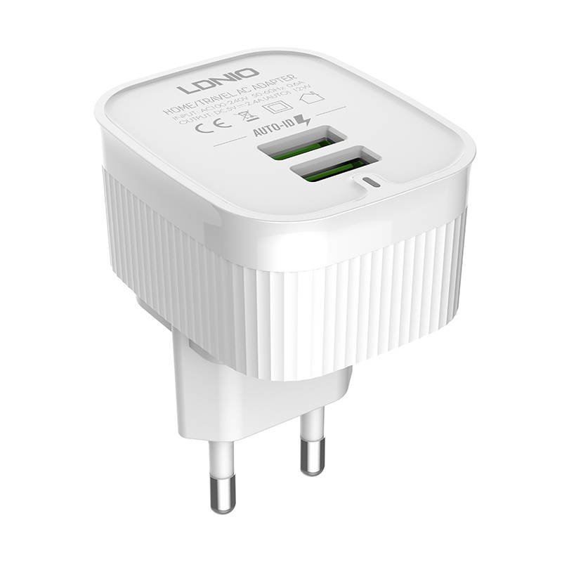 Nástěnná nabíječka LDNIO A201 2USB + kabel USB-C cena