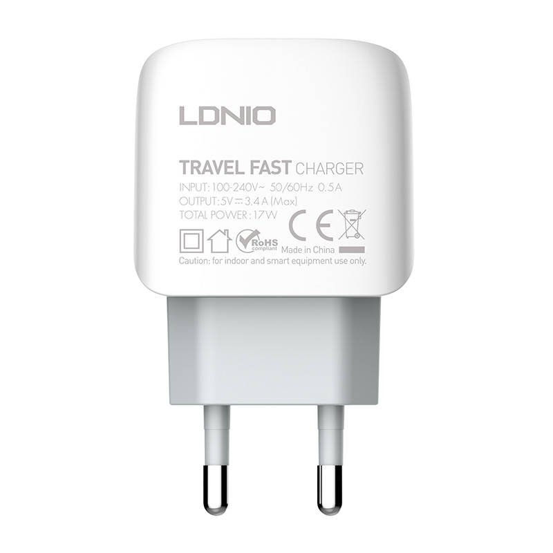 Nástěnná nabíječka LDNIO A3312 3USB + kabel MicroUSB cena