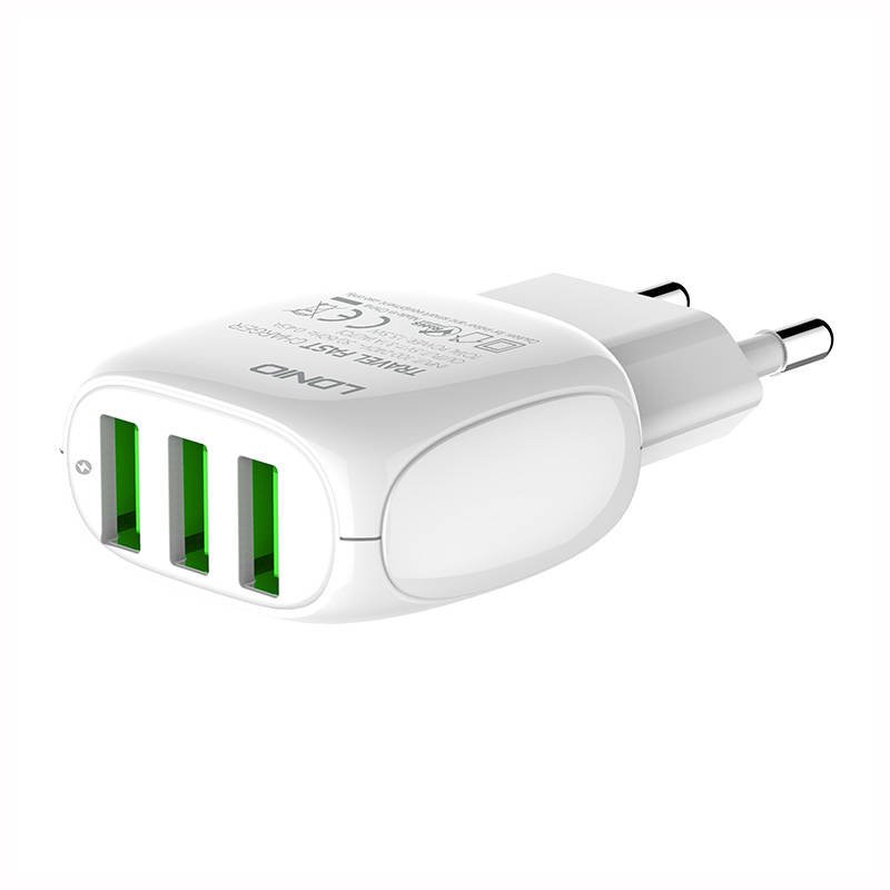 Nástěnná nabíječka LDNIO A3315 3USB + kabel MicroUSB navod