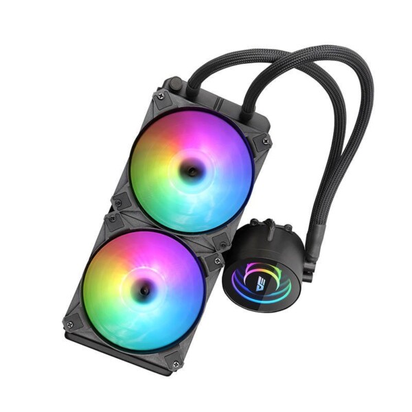 PC vodní chlazení AiO Darkflash DX240 RGB 2x 120x120 (černý) cena