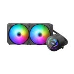 Vodné chladenie AiO Darkflash DX240 RGB 2x 120x120 (čierna)