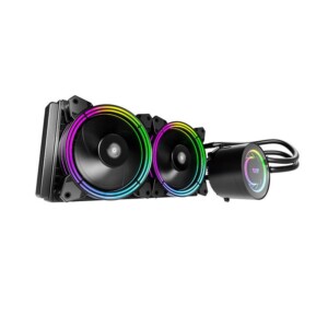 PC vodní chlazení AiO Darkflash TR240 RGB 2x 120x120 (černý)