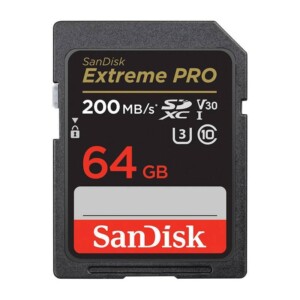 Paměťová karta SANDISK EXTREME PRO SDXC 64GB 200/90 MB/s UHS-I U3 (SDSDXXU-064G-GN4IN)