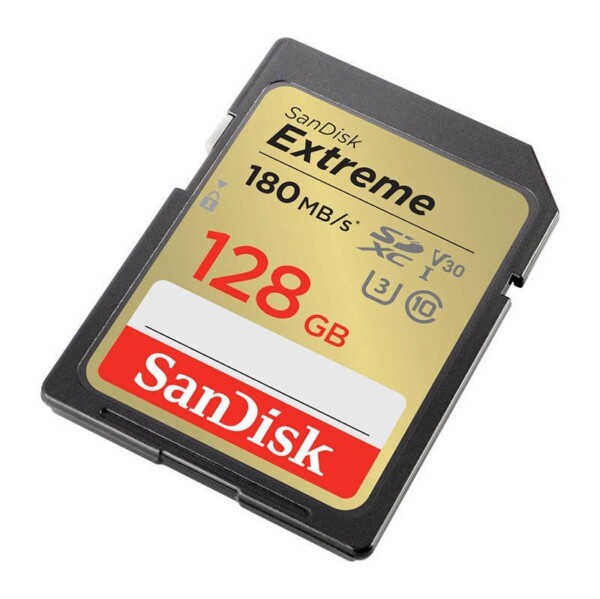 Paměťová karta SANDISK EXTREME SDXC 128 GB 180/90 MB/s UHS-I U3 (SDSDXVA-128G-GNCIN) cena