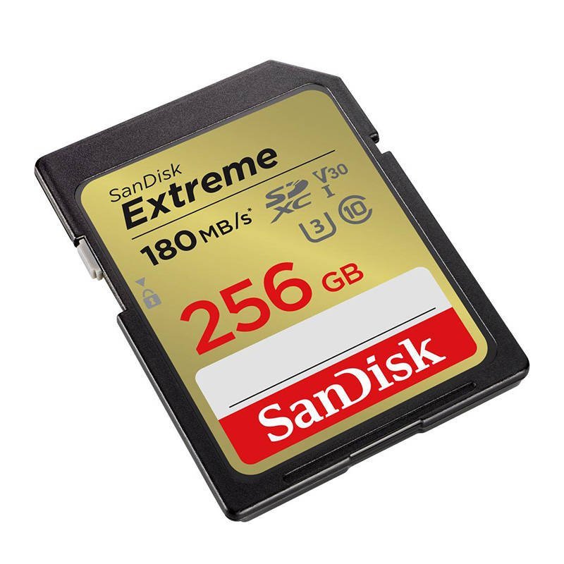 Paměťová karta SANDISK EXTREME SDXC 256 GB 180/130 MB/s UHS-I U3 (SDSDXVV-256G-GNCIN) cena