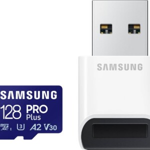 Paměťová karta Samsung PRO Plus microSDXC 128 GB U3 A2 V30 se čtečkou (MB-MD128SB/WW)