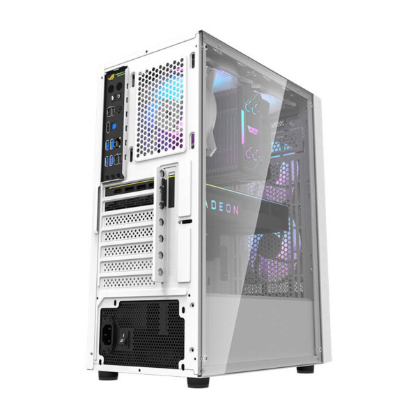 Počítačová skříň Darkflash A290 + 3 ventilátory (bílá) sk