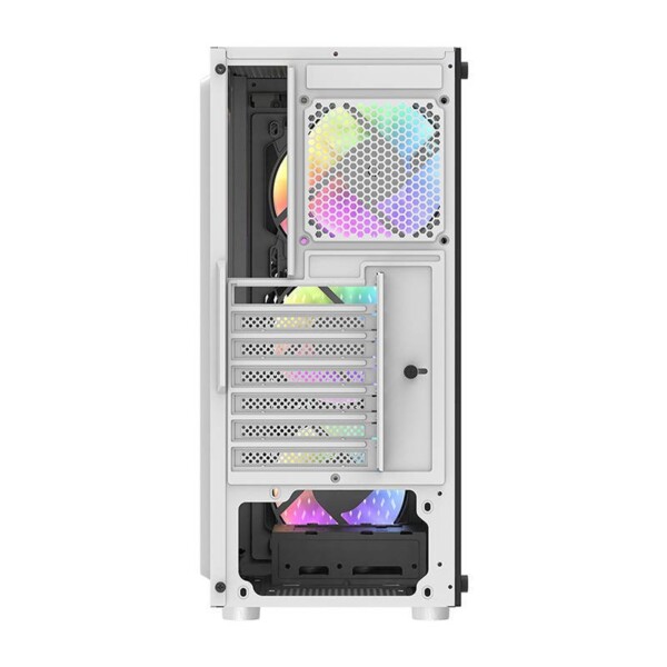 Počítačová skříň Darkflash DK150 se 3 ventilátory (bílá) sk
