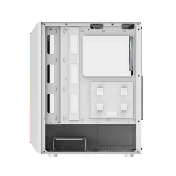 Počítačová skříň Darkflash DK151 LED se 3 ventilátory (bílá) sk
