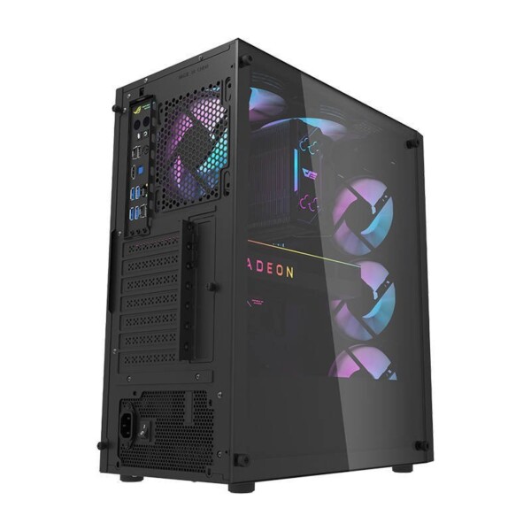 Počítačová skříň Darkflash DK351 + 4 ventilátory (černá) sk