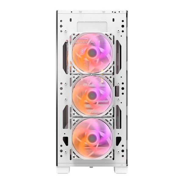 Počítačová skříň Darkflash DK361 + 4 ventilátory (bílá) distributor