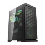 Počítačová skriňa Darkflash DK361 4 ventilátory (čierna)