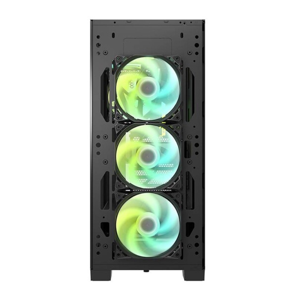 Počítačová skříň Darkflash DK361 + 4 ventilátory (černá) distributor