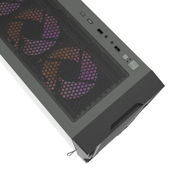 Počítačová skříň Darkflash DK431 Mesh + 4 ventilátory (šedá) navod