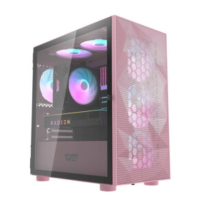 Počítačová skříň Darkflash DLM21 Mesh (růžová)