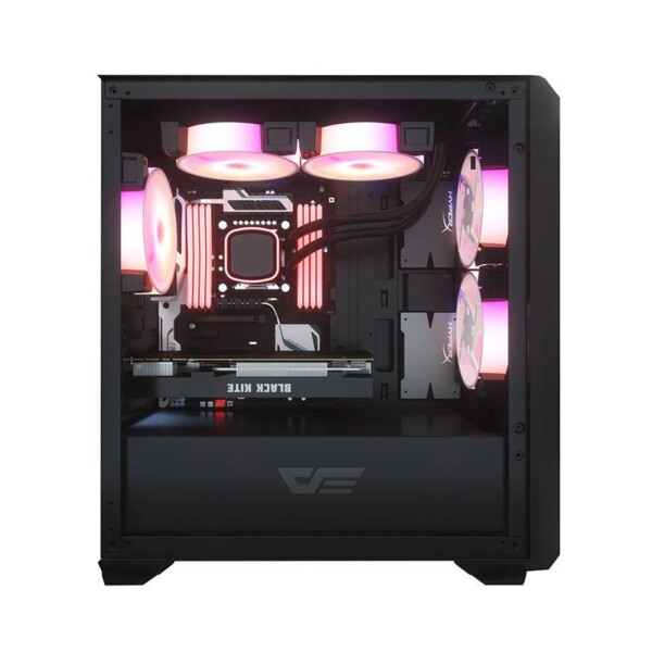Počítačová skříň Darkflash DLM23 LED (černá) sk