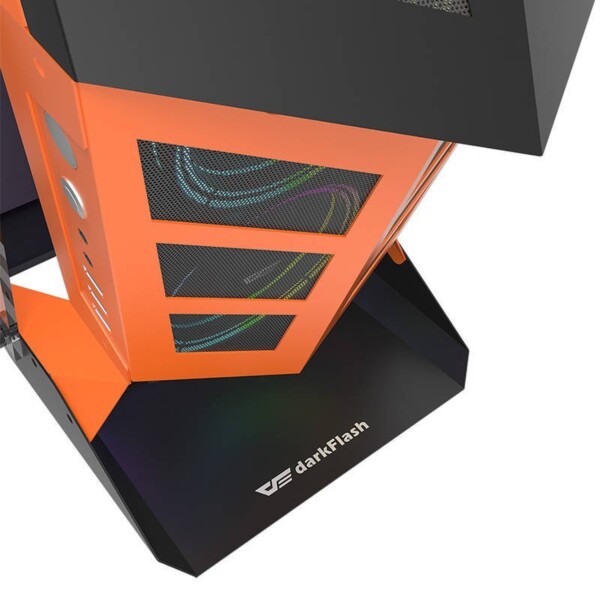 Počítačová skříň Darkflash K1 (černo-oranžová) navod