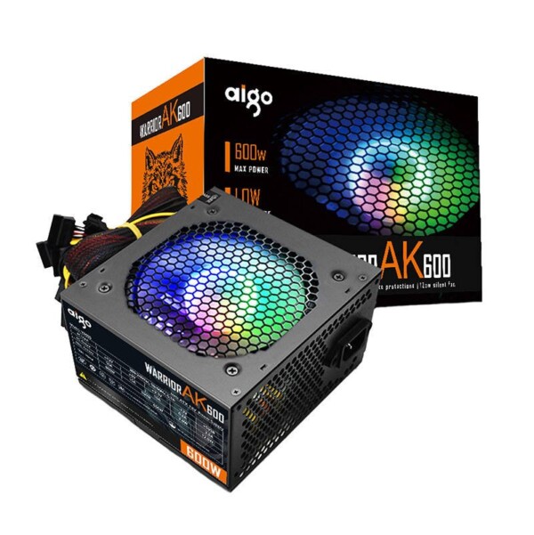 Počítačový zdroj Aigo AK600 RGB (černý) cena
